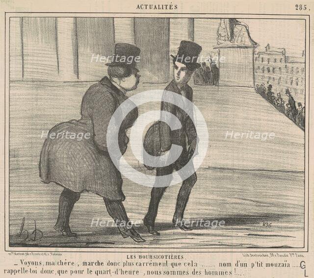 Le boursicotières ... Voyons, ma chère ..., 19th century. Creator: Honore Daumier.