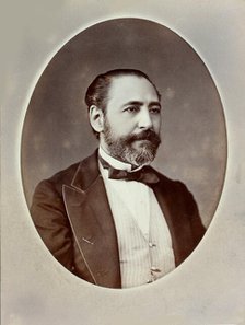 Portrait of the composer Francisco Asenjo Barbieri (1823-1894). Creator: Anonymous.