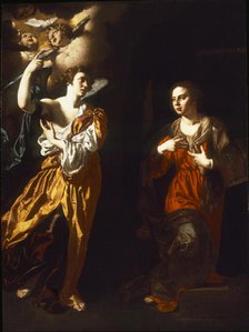 The Annunciation, 1630-1635. Creator: Finoglia (Finoglio), Paolo Domenico (c. 1590-1645).