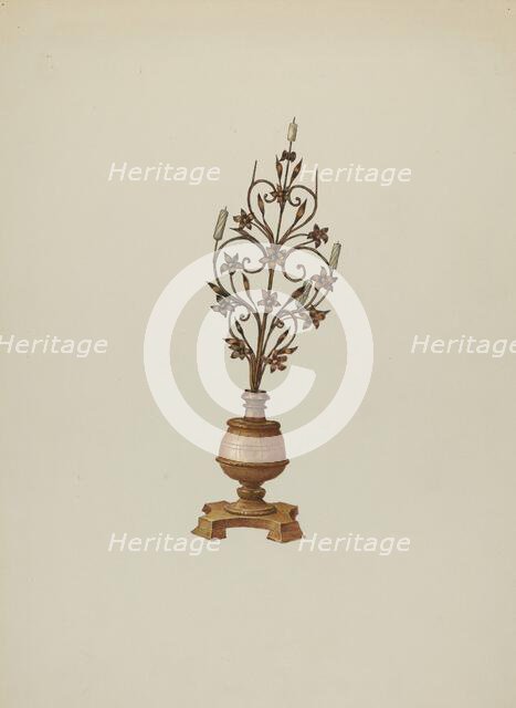 Candelabrum, c. 1937. Creator: Robert W.R. Taylor.