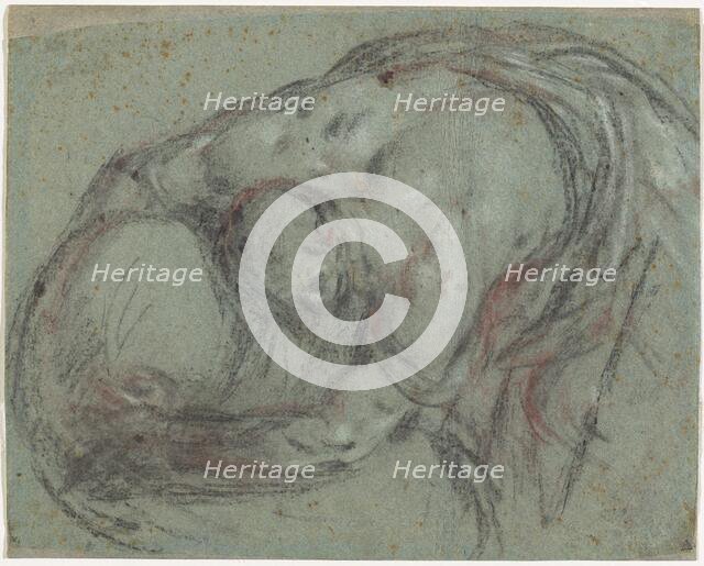 A Man Lifting a Bundle, c. 1592. Creator: Leandro Bassano.