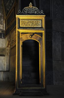 Minbar, Hagia Sophia, Istanbul, Turkey, 2013.  Creator: LTL.