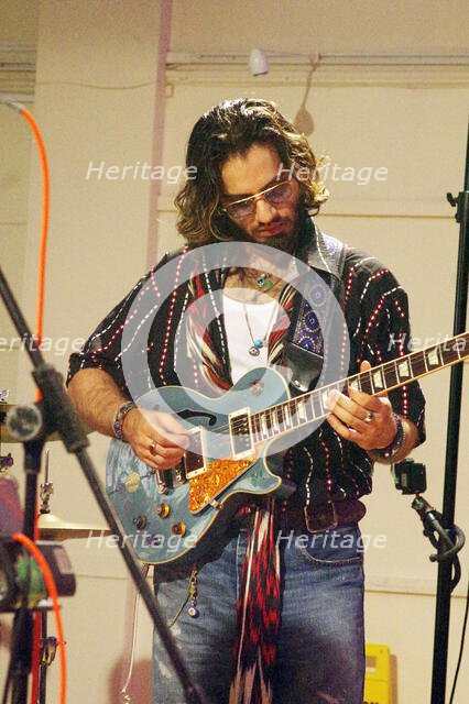 Zyan Mohammed, Robert Mitchell’s True Think, Battle Jazz Festival, Battle, East Sussex, July 2024. Creator: Brian O'Connor.