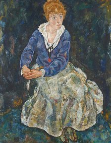 Portrait of the Artist’s Wife, Edith Schiele, 1918. Creator: Egon Schiele.