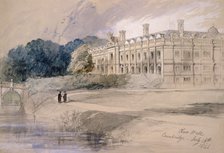 'Clare Hall, Cambridge', 1846.  Artist: Sir John Gilbert