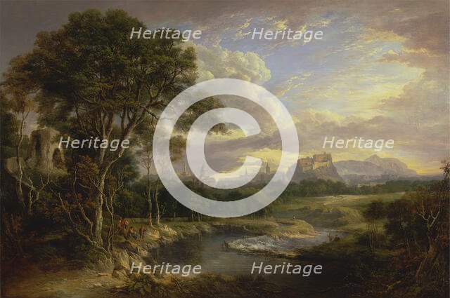 View of the City of Edinburgh, ca. 1822. Creator: Alexander Nasmyth.