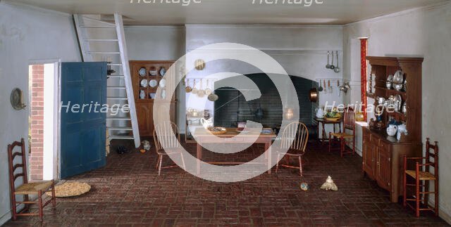 A27: Virginia Kitchen, 18th Century, United States, c. 1940. Creator: Narcissa Niblack Thorne.