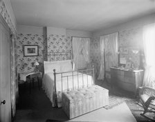 Douglas residence, bedroom with hat tree, Detroit,Mich., between 1905 and 1915. Creator: Unknown.