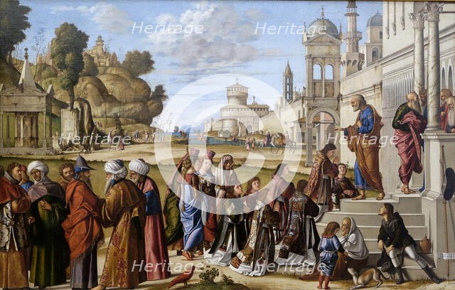Consecration of Saint Stephen as deacon, 1511. Creator: Carpaccio, Vittore (1460-1526).