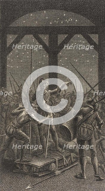 Plate XV from Life and Adventures of the Knight Don Quixote de la Mancha, 1780. Creator: Daniel Berger.