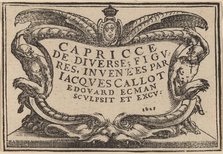 Title Page for "The Capricci", 1621. Creator: Edouard Eckman.