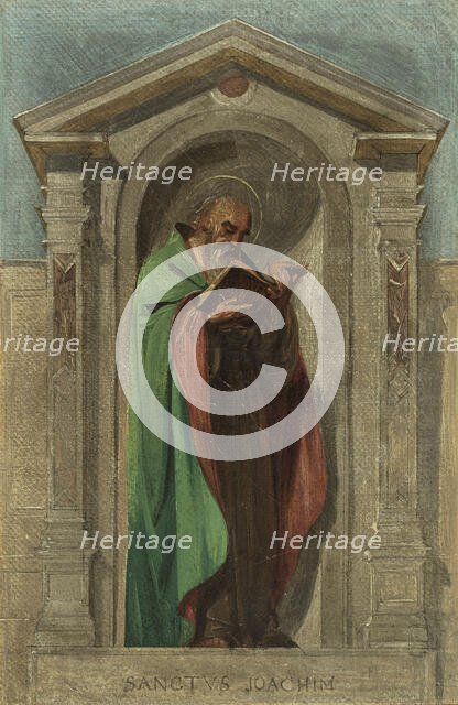 Sketch for the Church of Notre-Dame-de-Bonne-Nouvelle: Saint Joachim, c1840. Creator: Auguste Hesse.