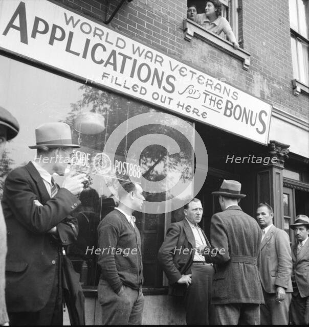 Post office, Lower East Side, New York City, 1936. Creator: Dorothea Lange.