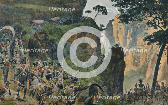 'The French Army in the Mountains of Portugal', 1896. Artist: Unknown.