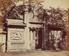 Exterior of the Tomb Depot Near Pekin, October 1860, 1860. Creator: Felice Beato.