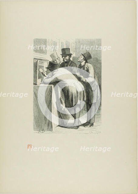 Painting Experts, 1863, printed 1920. Creator: Charles Maurand.