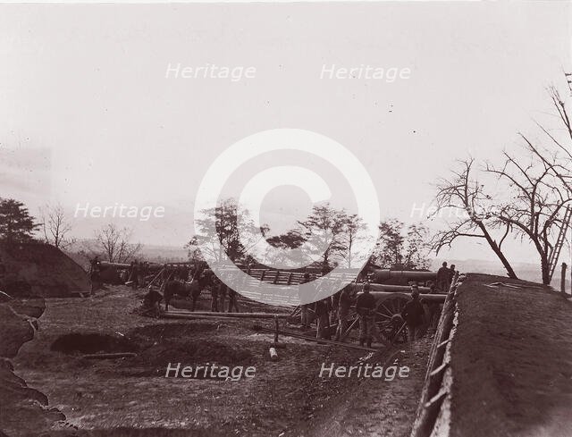 Near Dutch Gap, Virginia. Fort Brady, ca. 1865. Creator: William Frank Browne.