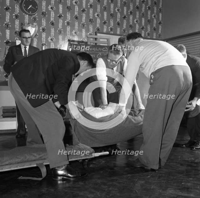 First aid competition, Mexborough, South Yorkshire, 1961. Artist: Michael Walters