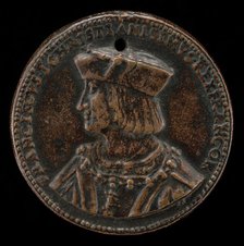 François I, 1494-1547, King of France 1515 [obverse], probably 1515/1518. Creator: Giovanni Maria Pomedelli.