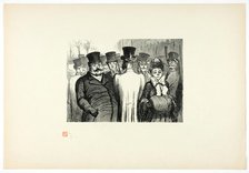 Le Boulevard des Italiens, from Tirage Unique de Trente-Six Bois, 1862, printed 1920. Creator: Charles Maurand.