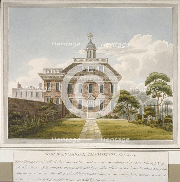Somerset House, Isleworth, Middlesex, c1800. Artist: Anon