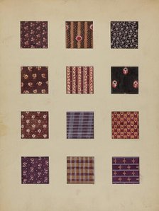 Printed Cottons, c. 1936. Creator: Millia Davenport.