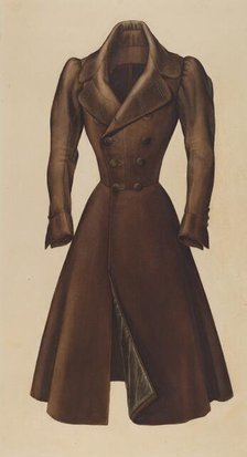 Man's Topcoat, 1935/1942. Creator: Henry De Wolfe.