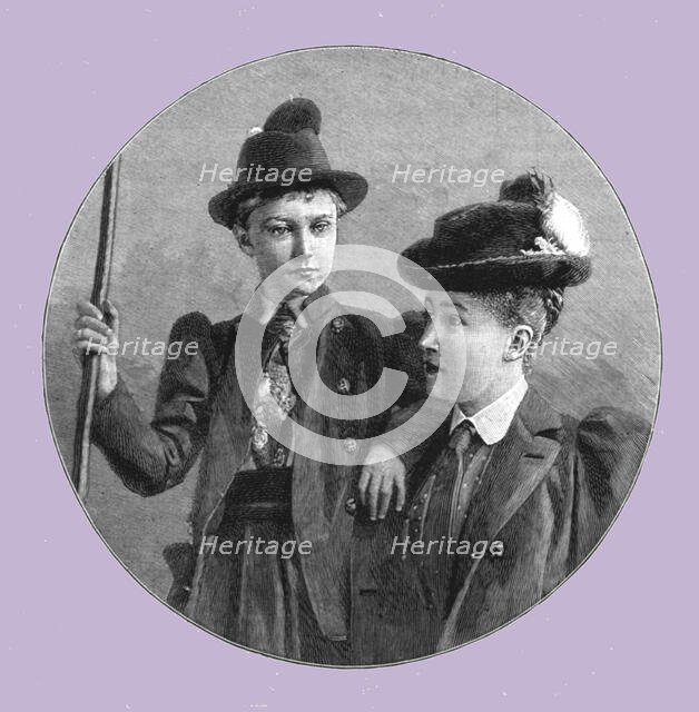 ''The Crown Princess Stefanie and Her Daughter The Archduchess Elizabeth of Austria', 1891. Creator: Unknown.