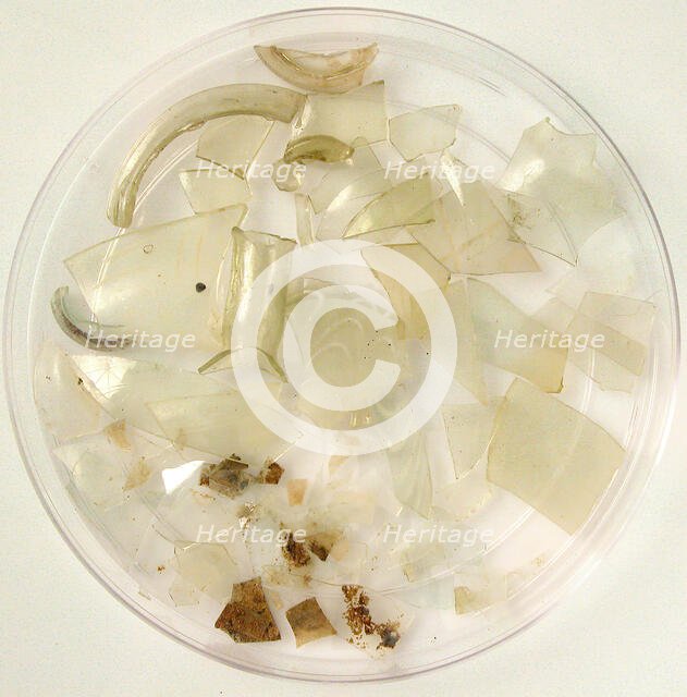 Glass Fragments, Coptic, 4th-7th century. Creator: Unknown.