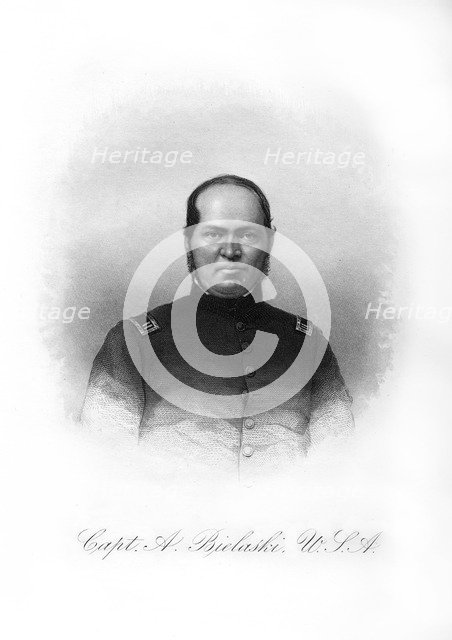 Captain Alexander Bielaski, American soldier, (1872). Artist: Unknown