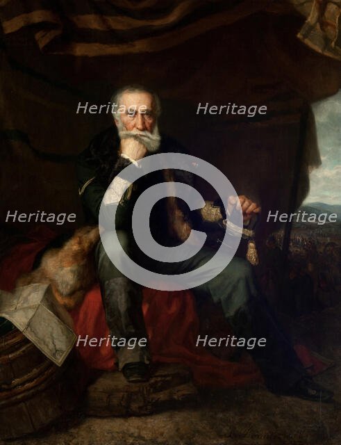 Portrait of General Henryk Dembinski, 1852. Creator: Henryk Rodakowski.