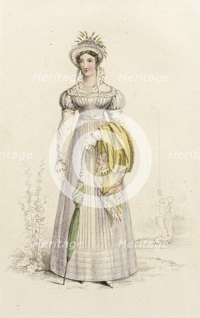 Fashion Plate (Walking Dress), 1822. Creator: John Bell.