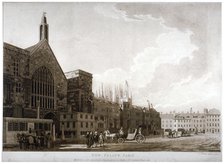 New Palace Yard and the entrance to Westminster Hall, London, 1782.                                  Artist: Thomas Malton II