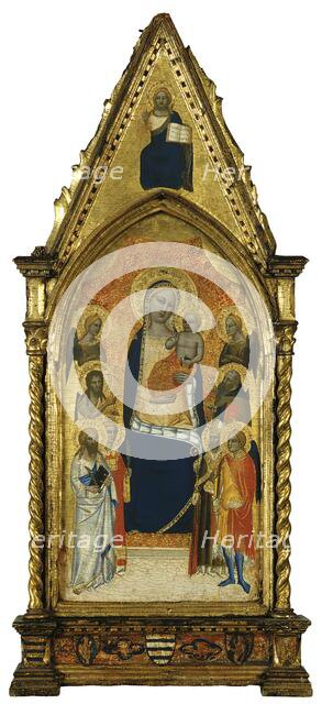 The Virgin and Child between Angels and six Saints, 1362. Creator: Niccolò di Tommaso.