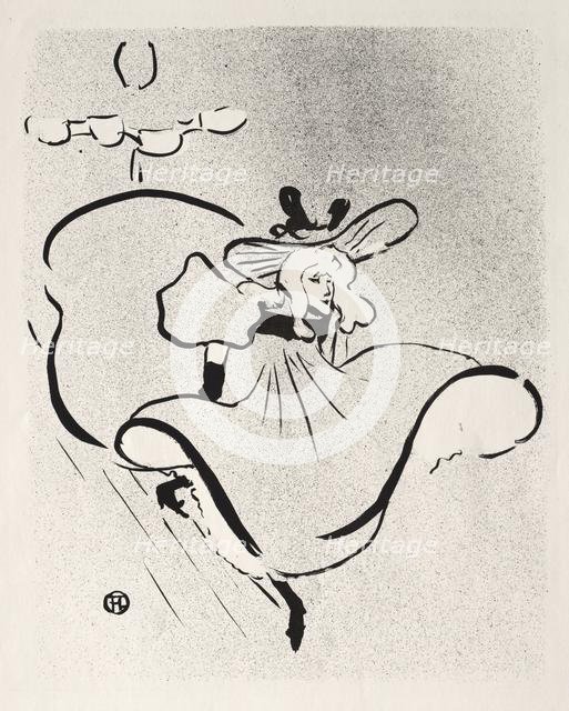 Jane Avril, 1893. Creator: Henri de Toulouse-Lautrec (French, 1864-1901).
