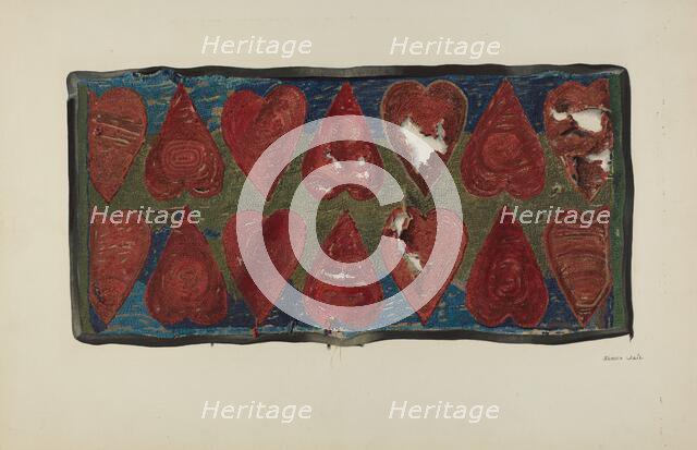 Hooked Rug, c. 1938. Creator: Vail, James H.C..