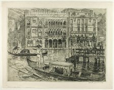 Palazzo Ca D'Oro, Venice, 1883. Creator: Frank Duveneck.
