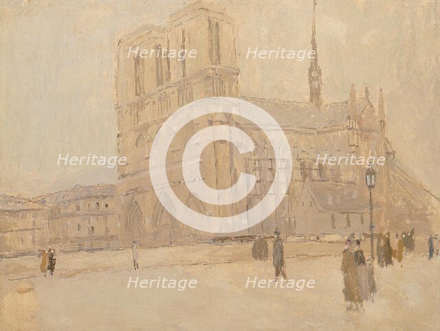 Notre Dame in Winter, n.d. Creator: Frank Edwin Scott.