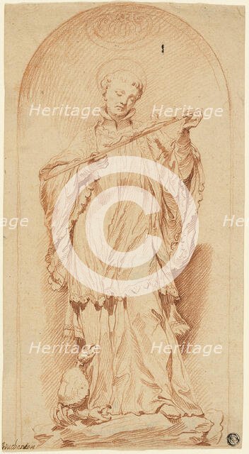 Saint Francis Holding a Crucifix, n.d. Creator: Edme Bouchardon.