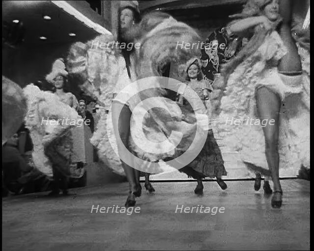 Can Can Dancers Performing in Paris, 1940. Creator: British Pathe Ltd.