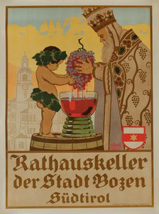 Town Hall Cellar of the City of Bolzano - South Tyrol, 1922. Creator: Stolz, Albert (1875-1947).