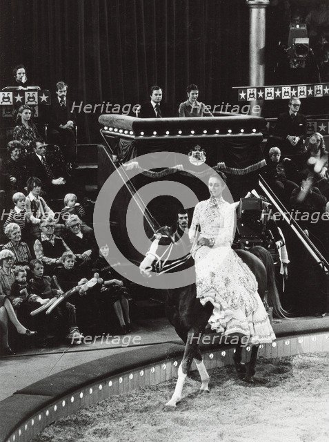 King Carl XVI Gustaf and Queen Silvia of Sweden attending the circus, 1977. Artist: Unknown
