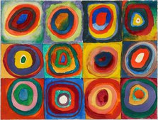 Color Study. Squares with Concentric Circles, 1913. Creator: Kandinsky, Wassily Vasilyevich (1866-1944).