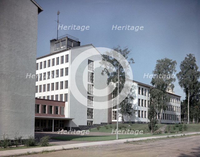 Newly built block of flats, Helsinki, Finland, 1970s. Artist: Göran Algård