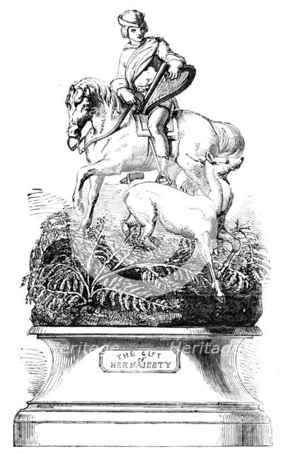 The Ascot Race Plate: the Gold Vase - the White Doe of Rilstone alluring Thomas the Rhymer into Fair Creator: Unknown.
