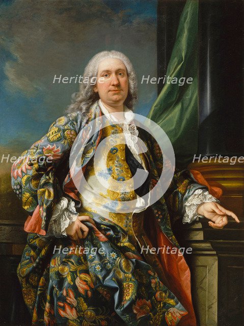 Portrait of an unknown man, ca 1735-1739. Artist: Van Loo, Carle (1705-1765)