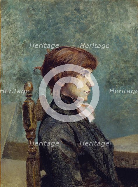Portrait of Jeanne Wenz, 1886. Creator: Henri de Toulouse-Lautrec.
