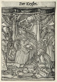 Dance of Death: The Emperor. Creator: Hans Holbein (German, 1497/98-1543).