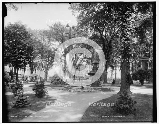 Fayette Park, Syracuse, N.Y., between 1900 and 1906. Creator: Unknown.