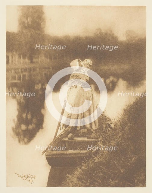 Hailing the Ferry, 1897. Creator: John E. Dumont.